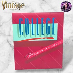Hallmark College Memories Scrapbook Vintage‎ 1986 Pink 80s Retro Nostalgia USA